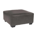 Aberton - Gray - Oversized Accent Ottoman-Washburn's Home Furnishings