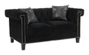 Abildgaard - Loveseat - Black-Washburn's Home Furnishings