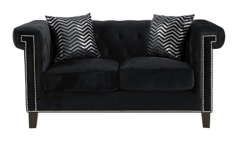 Abildgaard - Loveseat - Black-Washburn's Home Furnishings