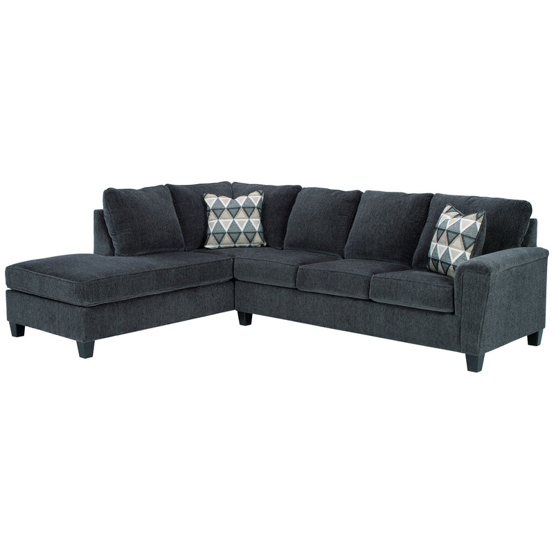 Abinger - Smoke - Left Arm Facing Chaise Sleeper 2 Pc Sectional-Washburn's Home Furnishings