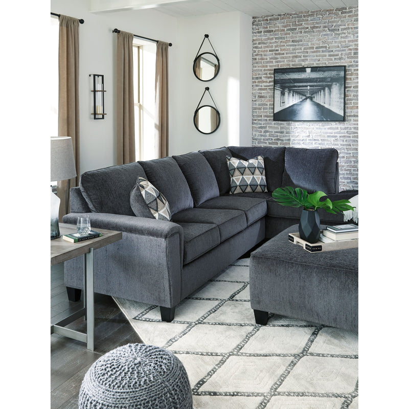 Abinger - Smoke - Left Arm Facing Sofa 2 Pc Sectional-Washburn's Home Furnishings