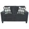 Abinger - Smoke - Loveseat-Washburn's Home Furnishings