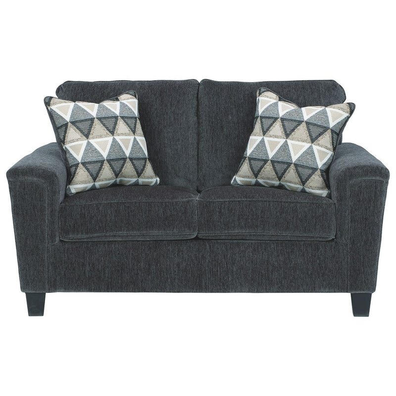 Abinger - Smoke - Loveseat-Washburn's Home Furnishings