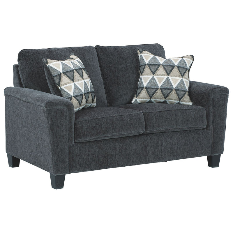 Abinger - Smoke - Loveseat-Washburn's Home Furnishings