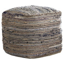 Absalom - Denim - Pouf-Washburn's Home Furnishings