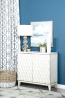 Accent Cabinet With Carved Door - White-Washburn's Home Furnishings