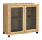 Accent Cabinet With Two Mesh Doors - Light Brown-Washburn's Home Furnishings