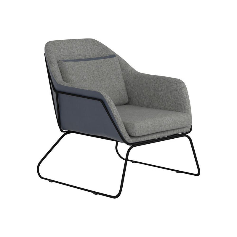 Accent Chair - Grey And Blue-Washburn's Home Furnishings