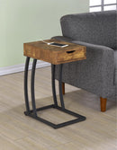 Accent Table With Power Outlet - Antique Nutmeg-Washburn's Home Furnishings