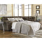 Accrington - Earth - Left Arm Facing Sofa Sleeper 2 Pc Sectional-Washburn's Home Furnishings