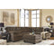 Accrington - Earth - Left Arm Facing Sofa Sleeper 2 Pc Sectional-Washburn's Home Furnishings