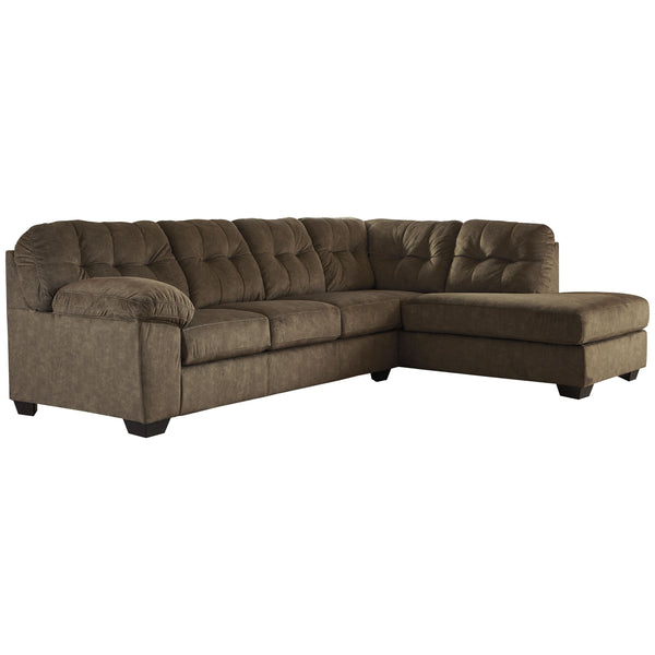 Accrington - Earth - Left Arm Facing Sofa Sleeper 2 Pc Sectional-Washburn's Home Furnishings