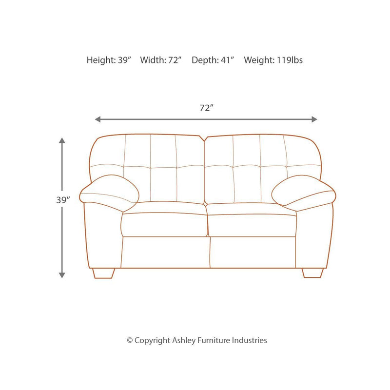 Accrington - Earth - Loveseat-Washburn's Home Furnishings