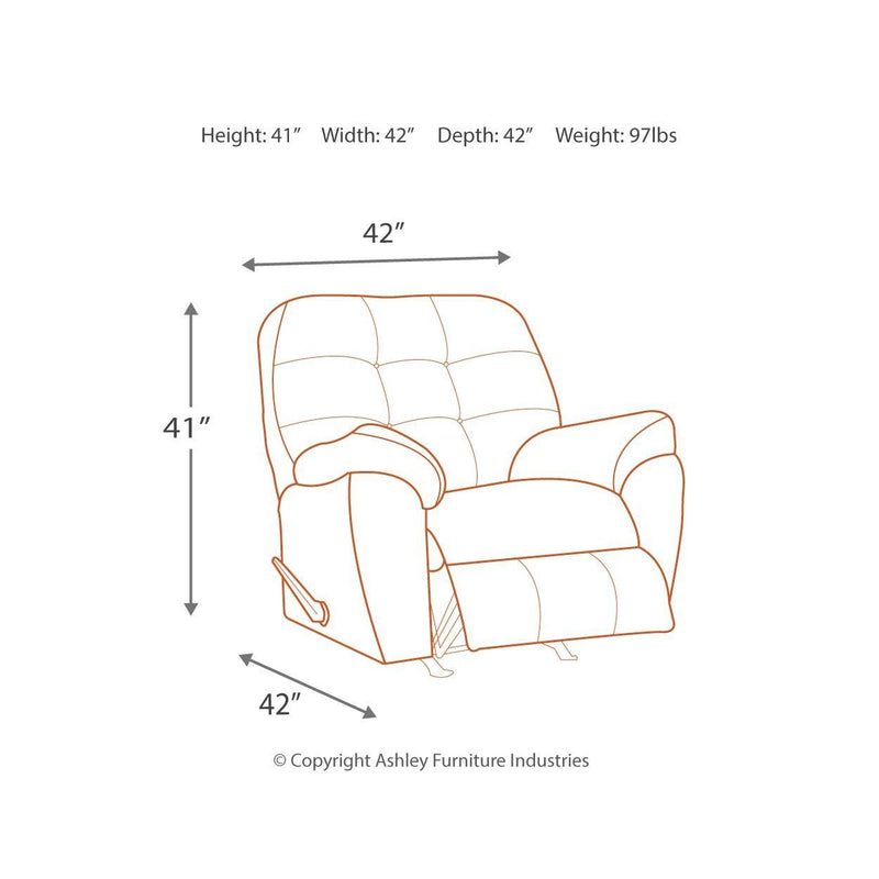 Accrington - Earth - Rocker Recliner-Washburn's Home Furnishings