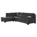 Accrington - Granite - Left Arm Facing Chaise Sleeper 2 Pc Sectional-Washburn's Home Furnishings