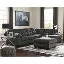 Accrington - Granite - Left Arm Facing Sofa Sleeper 2 Pc Sectional-Washburn's Home Furnishings