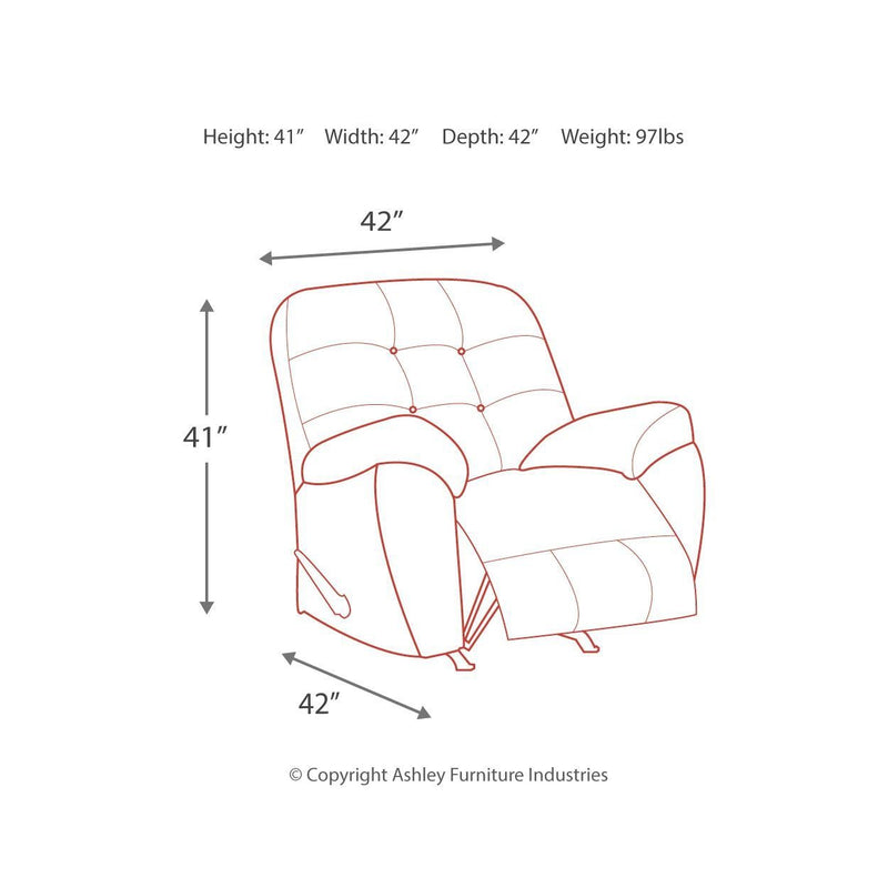 Accrington - Granite - Rocker Recliner-Washburn's Home Furnishings