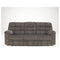 Acieona - Slate - Rec Sofa W/drop Down Table-Washburn's Home Furnishings