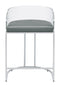 Acrylic Back Counter Height Stools - Grey (set Of 2)-Washburn's Home Furnishings