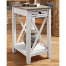 Adalane - White/gray - Accent Table-Washburn's Home Furnishings