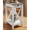 Adalane - White/gray - Accent Table-Washburn's Home Furnishings