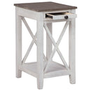 Adalane - White/gray - Accent Table-Washburn's Home Furnishings