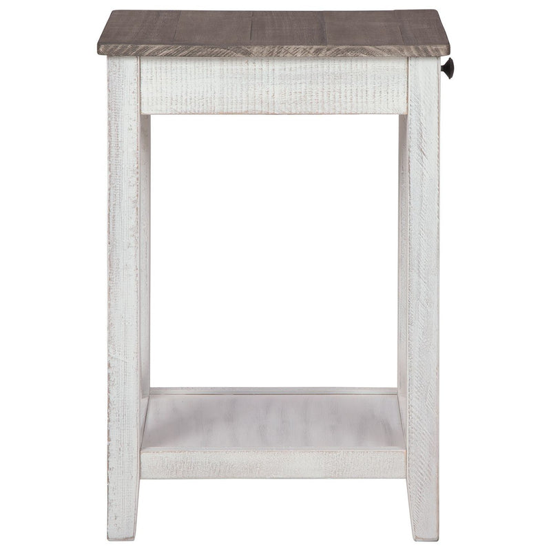 Adalane - White/gray - Accent Table-Washburn's Home Furnishings