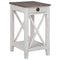 Adalane - White/gray - Accent Table-Washburn's Home Furnishings