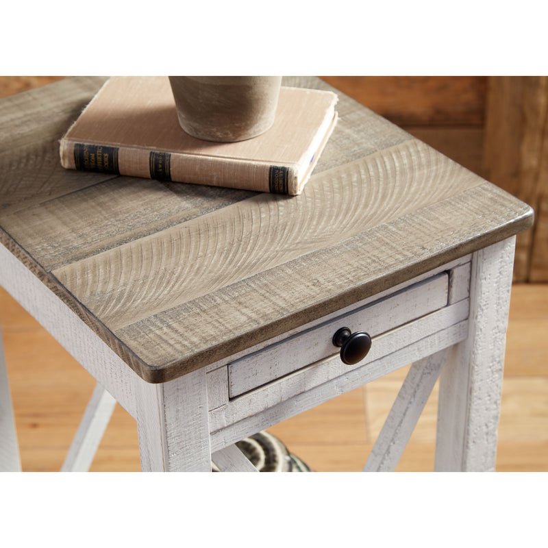 Adalane - White/gray - Accent Table-Washburn's Home Furnishings