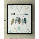 Adaley - Teal/white/gray - Wall Art-Washburn's Home Furnishings