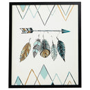 Adaley - Teal/white/gray - Wall Art-Washburn's Home Furnishings