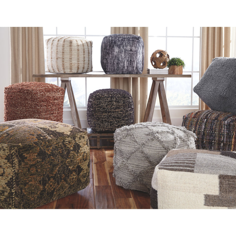 Adelphie - Gray - Pouf-Washburn's Home Furnishings