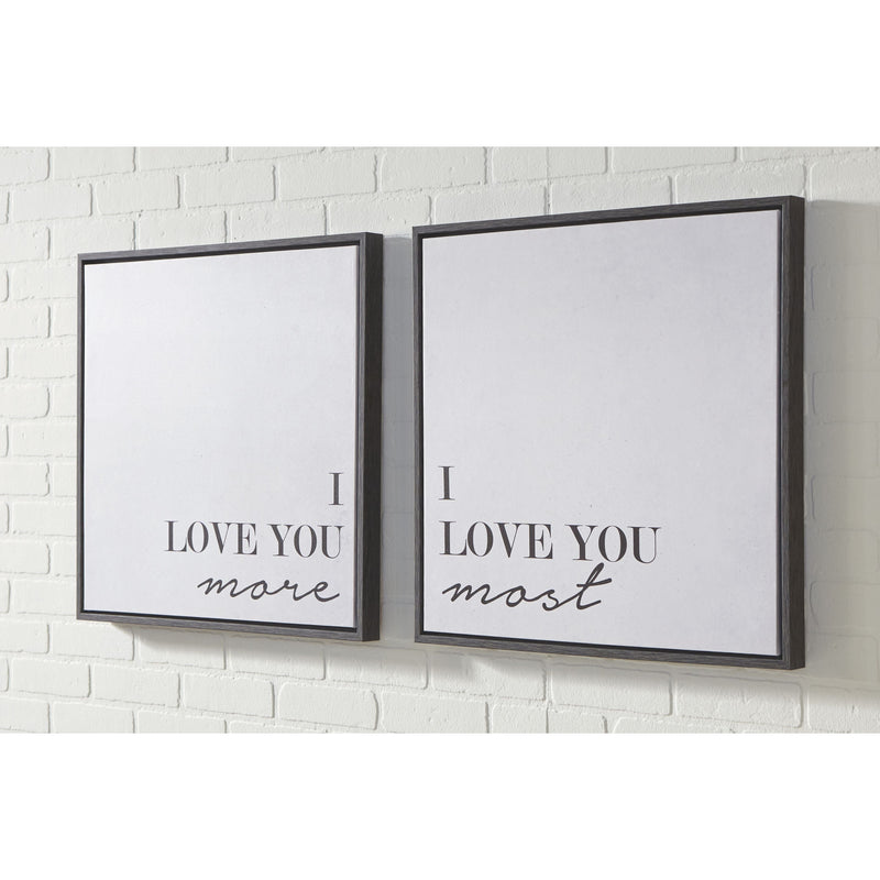 Adline - Black/white - Wall Art Set (2/cn)-Washburn's Home Furnishings