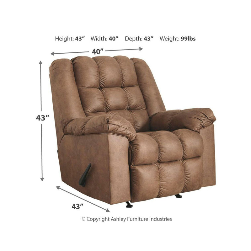 Adrano - Bark - Rocker Recliner-Washburn's Home Furnishings