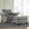 Agleno - Charcoal - 2 Pc. - Chair With Ottoman-Washburn's Home Furnishings