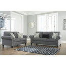 Agleno - Charcoal - Loveseat-Washburn's Home Furnishings