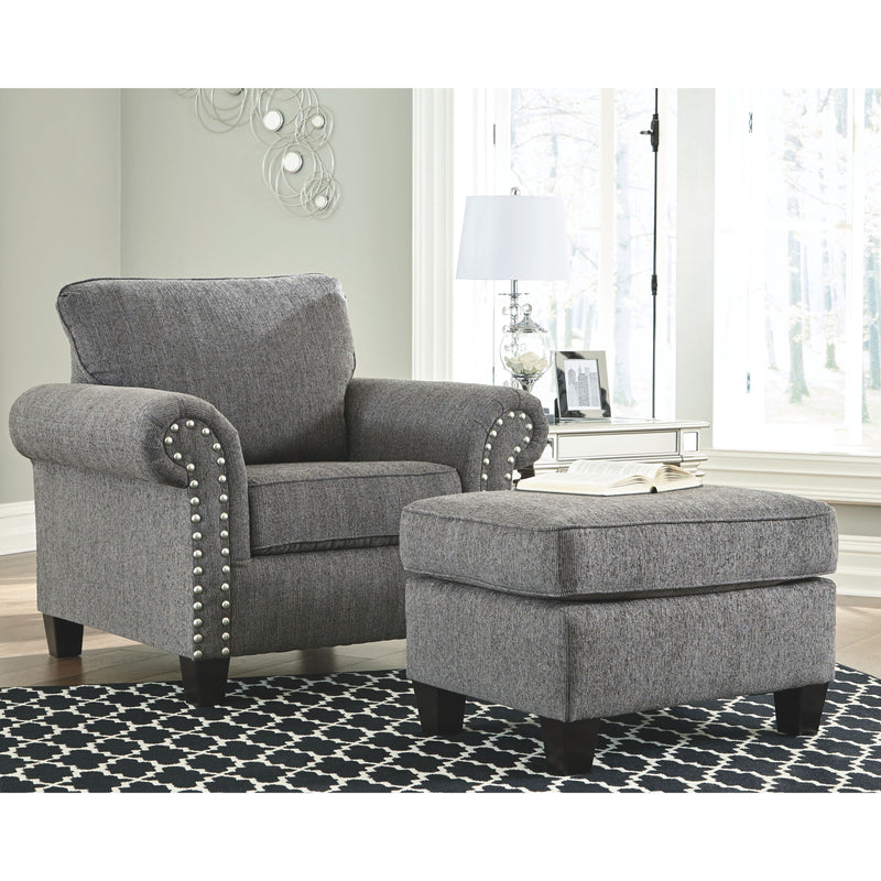 Agleno - Charcoal - Ottoman-Washburn's Home Furnishings