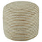 Aildon - Natural/white - Pouf-Washburn's Home Furnishings