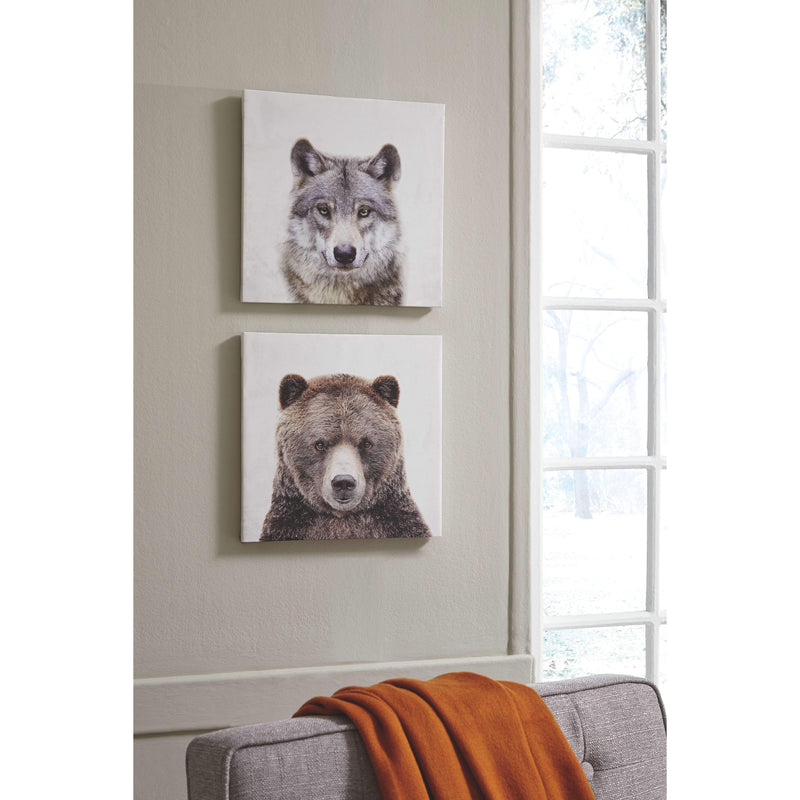 Albert - Gray/brown - Wall Art Set (2/cn)-Washburn's Home Furnishings