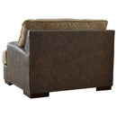 Alesbury - Chocolate - 2 Pc. - Chair And A Half, Ottoman-Washburn's Home Furnishings