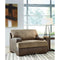 Alesbury - Chocolate - 2 Pc. - Chair And A Half, Ottoman-Washburn's Home Furnishings