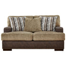 Alesbury - Chocolate - Loveseat-Washburn's Home Furnishings