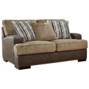 Alesbury - Chocolate - Loveseat-Washburn's Home Furnishings