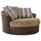 Alesbury - Chocolate - Oversized Swivel Accent Chair-Washburn's Home Furnishings