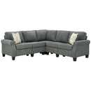 Alessio - Charcoal - Loveseat 4 Pc Sectional-Washburn's Home Furnishings