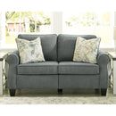 Alessio - Charcoal - Loveseat-Washburn's Home Furnishings