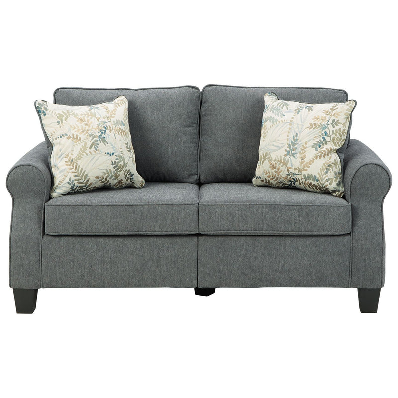 Alessio - Charcoal - Loveseat-Washburn's Home Furnishings