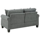 Alessio - Charcoal - Loveseat-Washburn's Home Furnishings