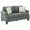 Alessio - Charcoal - Loveseat-Washburn's Home Furnishings