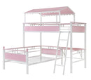 Alexia - Twin Over Twin Workstation Bunk Bed - Pink-Washburn's Home Furnishings